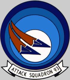 VA-93 RAVENS Blue Blazers A-7 CORSAIR A-4 SKYHAWK US Navy Attack Squadron Patch