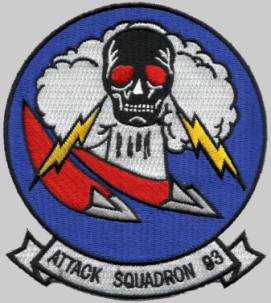 VA-93 RAVENS Blue Blazers A-7 CORSAIR A-4 SKYHAWK US Navy Attack Squadron Patch