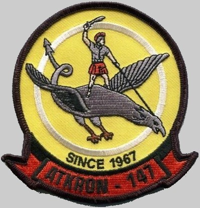 va-147 argonauts patch insignia crest badge attack squadron us navy a-7 corsair ii 03p