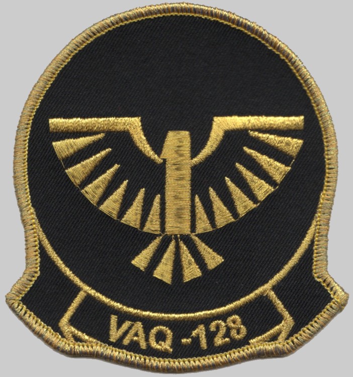 vaq-128 fighting phoenix insignia crest patch badge electronic attack squadron us navy 02x