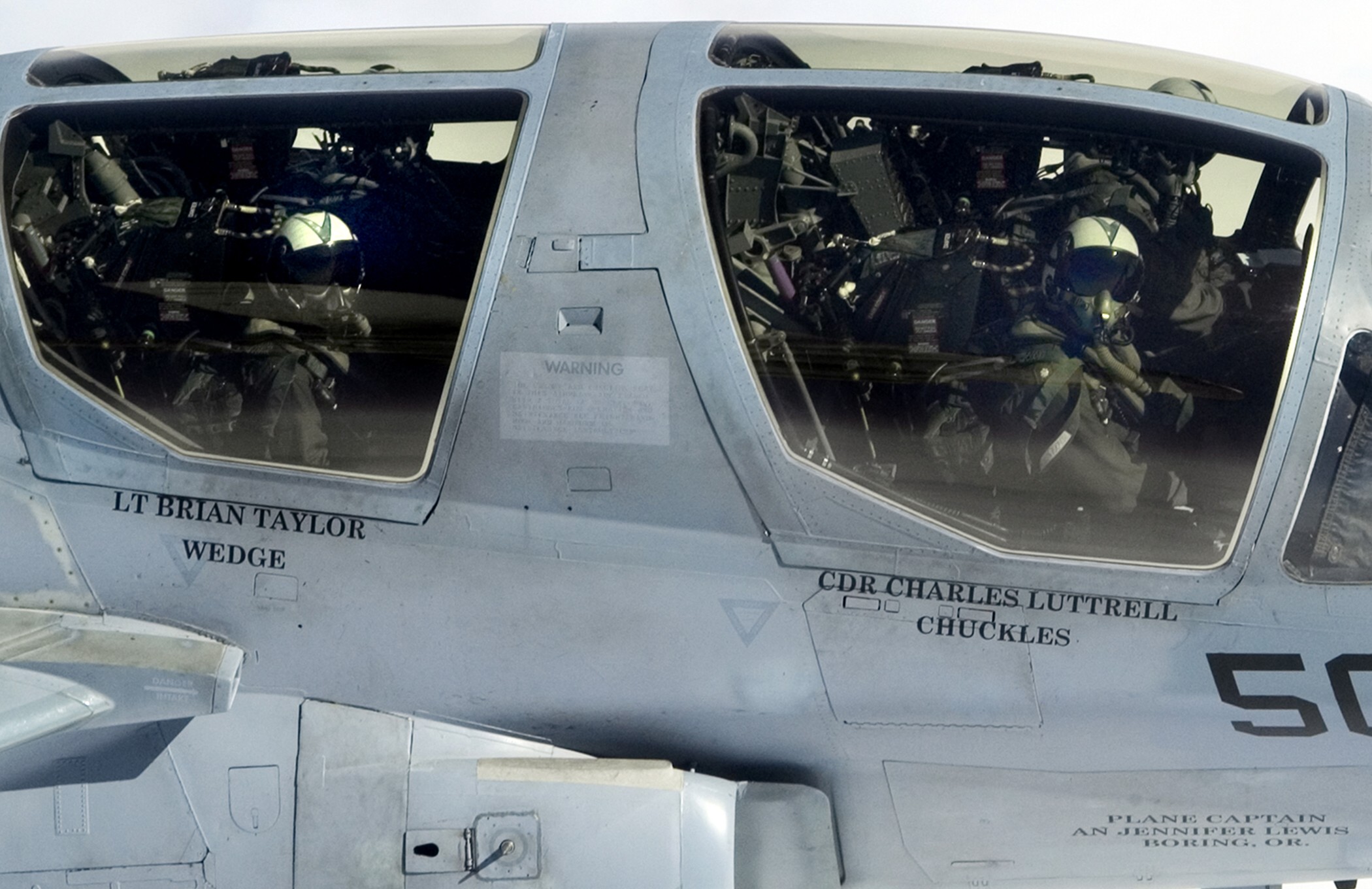 vaq-139 cougars electronic attack squadron us navy ea-6b prowler cvw-14 cockpit in flight