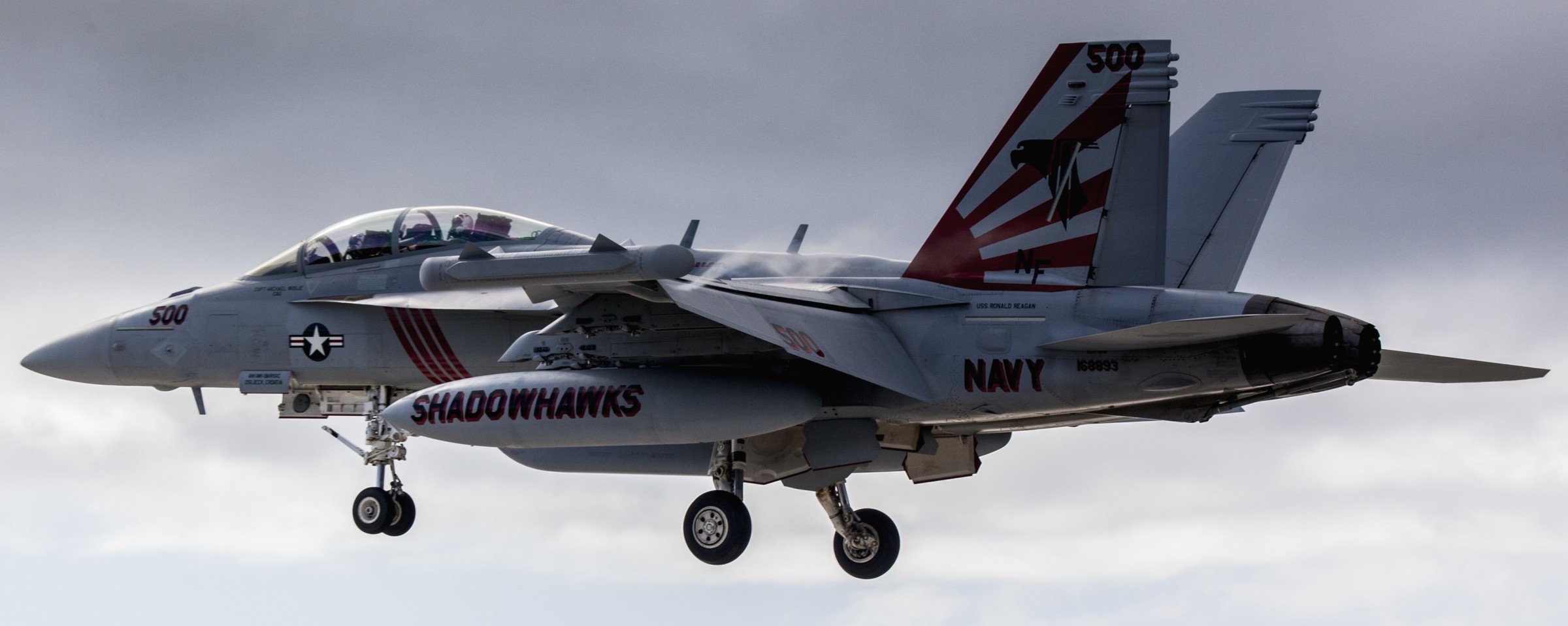 vaq-141 shadowhawks electronic attack squadron boeing ea-18g growler us navy cvw-5 iwo jima to japan 87