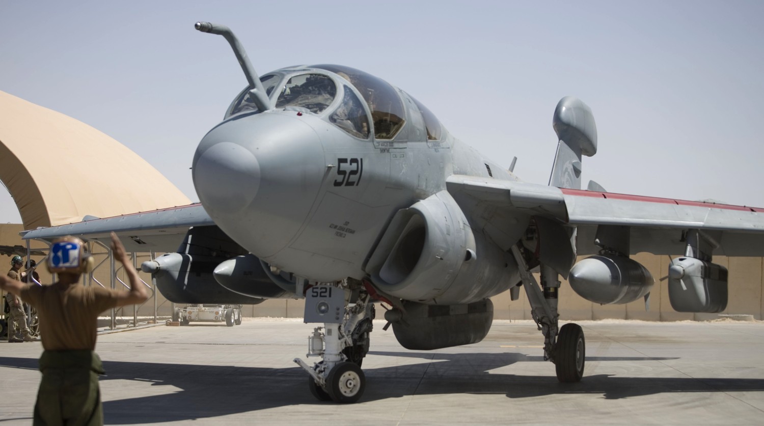 vaq-142 gray wolves electronic attack squadron ea-6b prowler us navy al asad air base iraq 132 southern watch