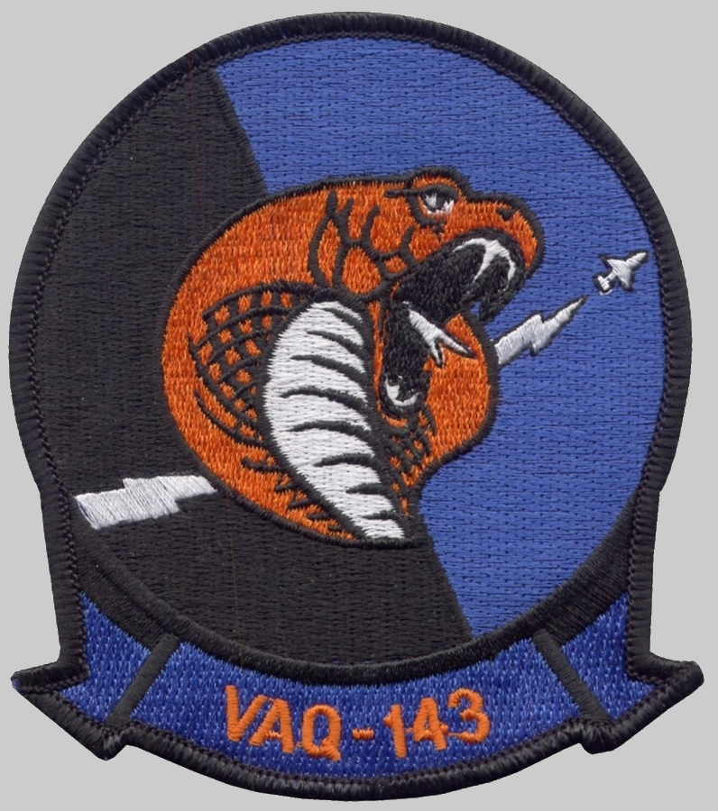vaq-143 cobras insignia crest patch badge electronic attack squadron us navy 02x