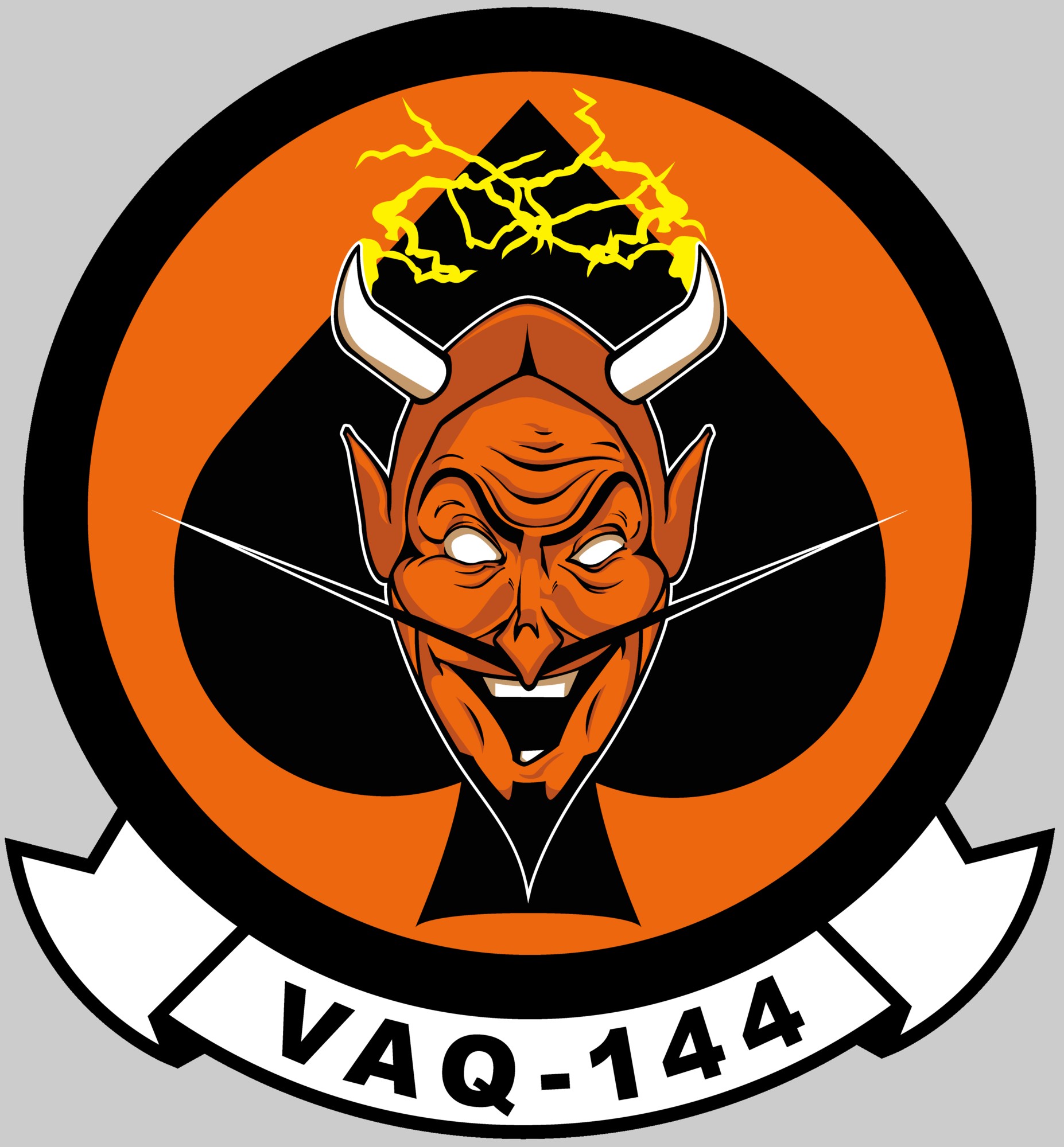 vaq-144 main battery insignia crest patch badge electronic attack squadron us navy 02x