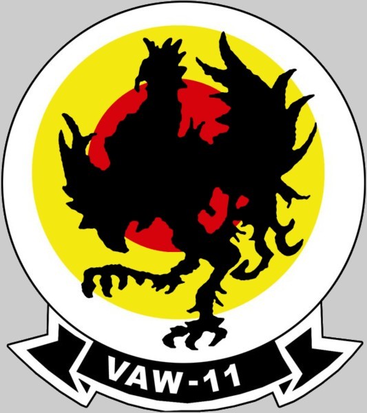 vaw-11 early eleven insignia crest patch badge carrier airborne warning squadron us navy 02x