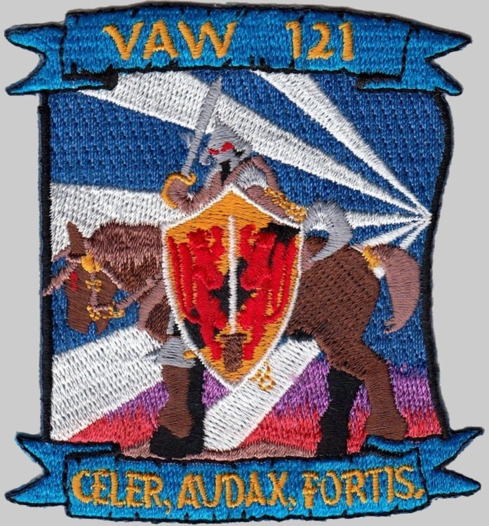 vaw-121 bluetails insignia crest patch badge carrier airborne early warning squadron us navy griffins hawkeye tracer 04p