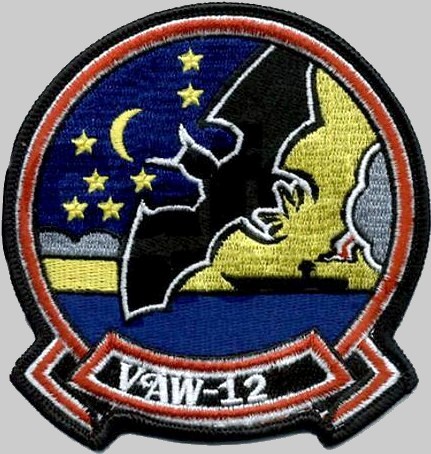 vaw-12 bats insignia crest patch badge carrier airborne early warning squadron caraewron us navy 03x02p