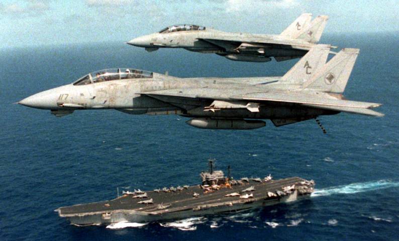 fighter squadron vf-14 tophatters f-14a tomcat carrier air wing cvw-3 uss john f. kennedy cv-67
