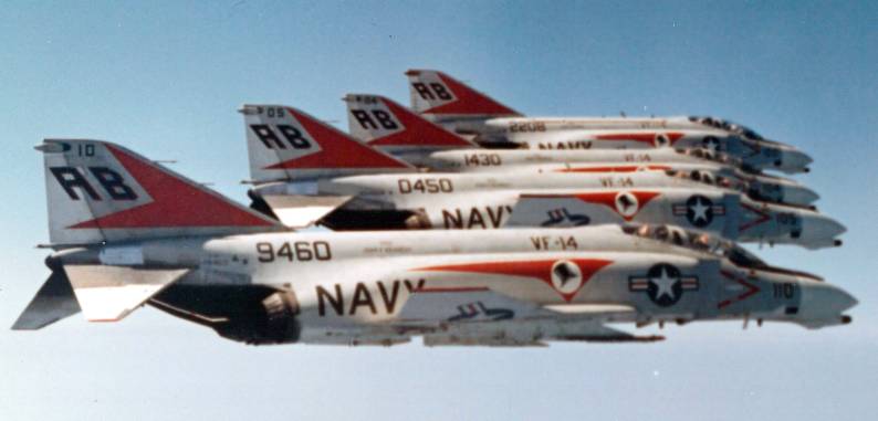 fighter squadron vf-14 tophatters fitron f-4b phantom