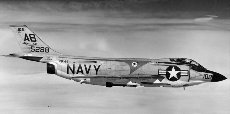 f3h demon vf-14 tophatters fighter squadron carrier air group cvg-1 uss franklin d. roosevelt cva 42 1961