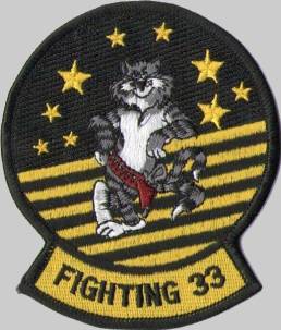 fighter squadron vf-33 starfighters patch badge crest insignia tomcat