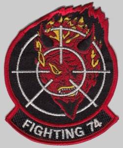 fighter squadron vf-74 fitron be-devilers patch crest insignia badge