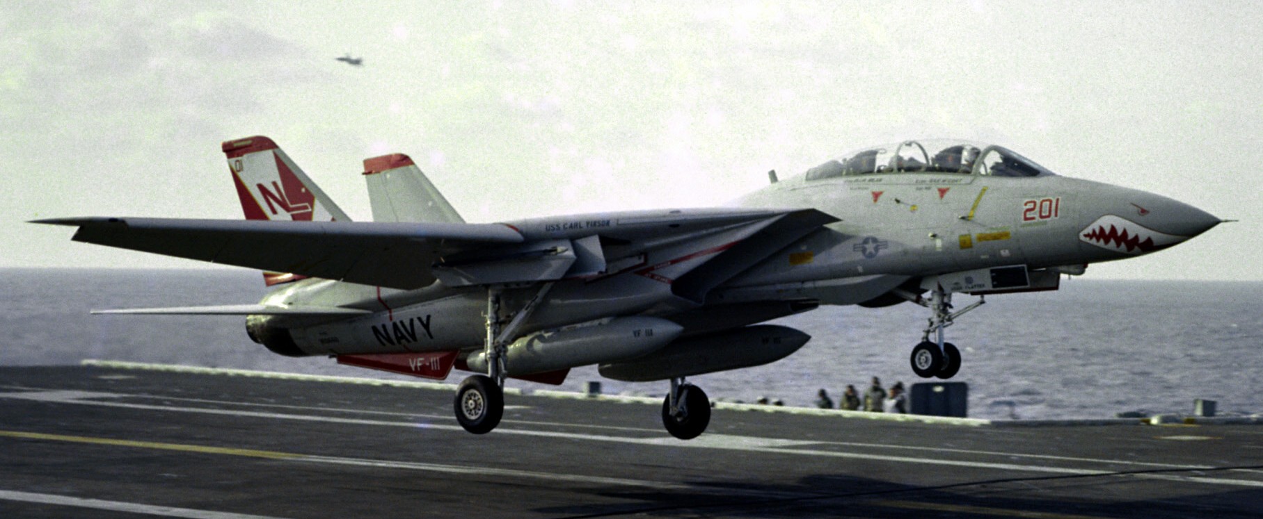 vf-111 sundowners fighter squadron f-14a tomcat cvw-15 uss carl vinson cvn-70 us navy 16
