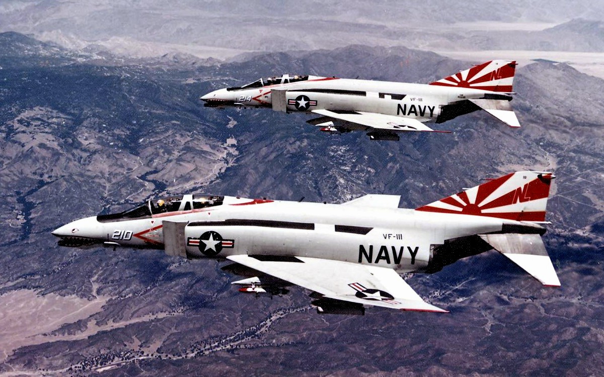 vf-111 sundowners fighter squadron f-4b phantom ii cvw-15 uss coral sea cv-43 us navy 20