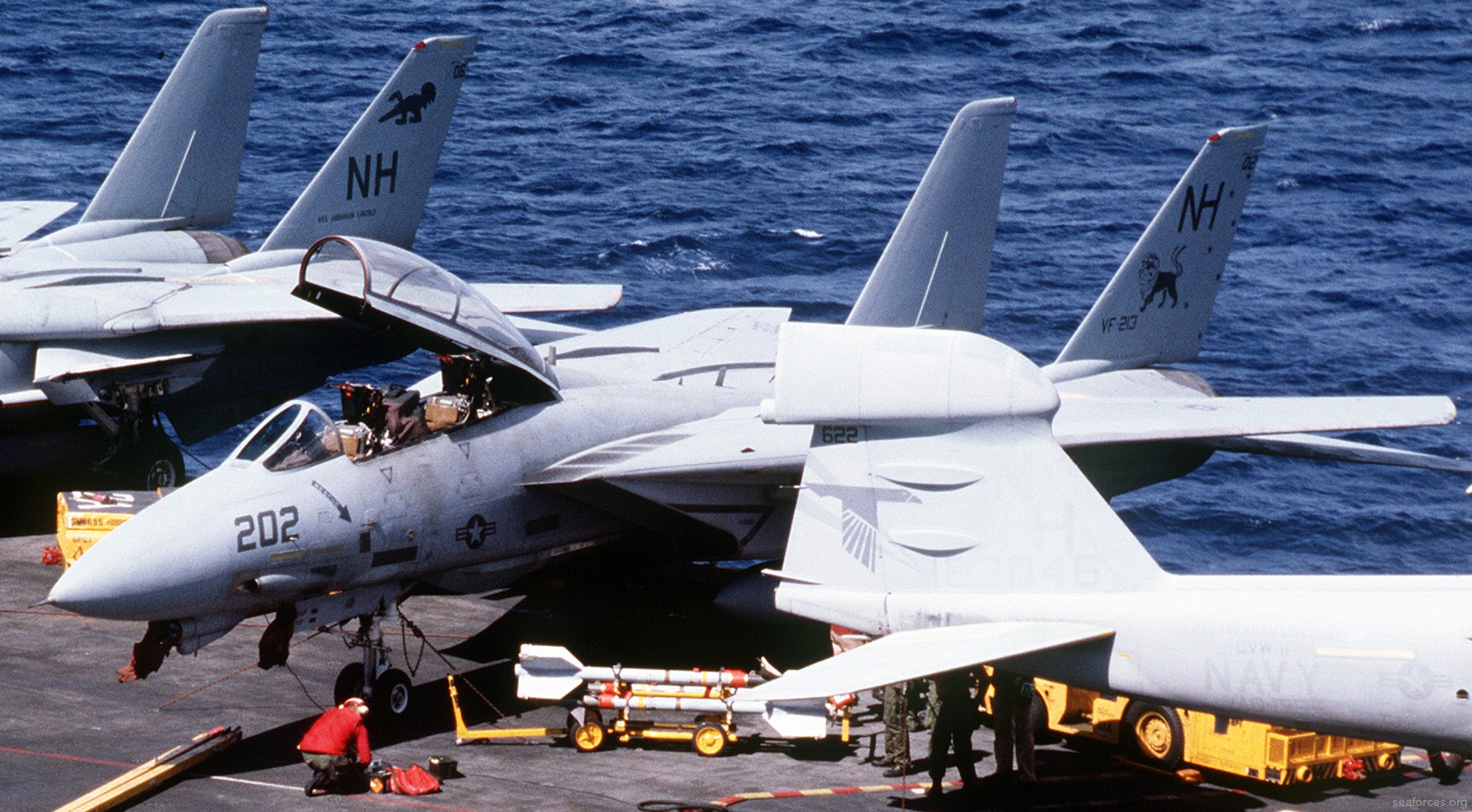 vf-213 black lions fighter squadron us navy f-14a tomcat carrier air wing cvw-11 uss abraham lincoln cvn-72 78