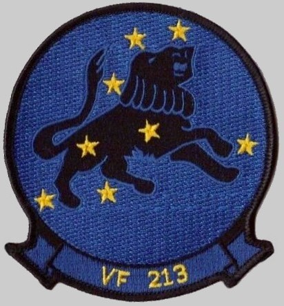 vf-213 black lions insignia crest patch badge fighter squadron us navy 02x