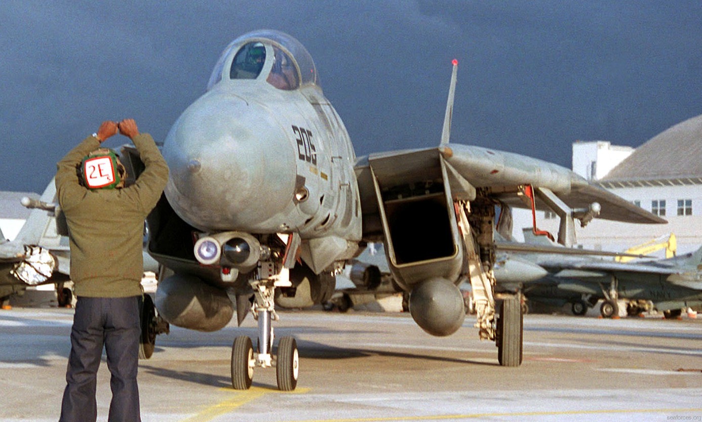 vf-31 tomcatters fighter squadron navy f-14d tomcat cvw-14 203