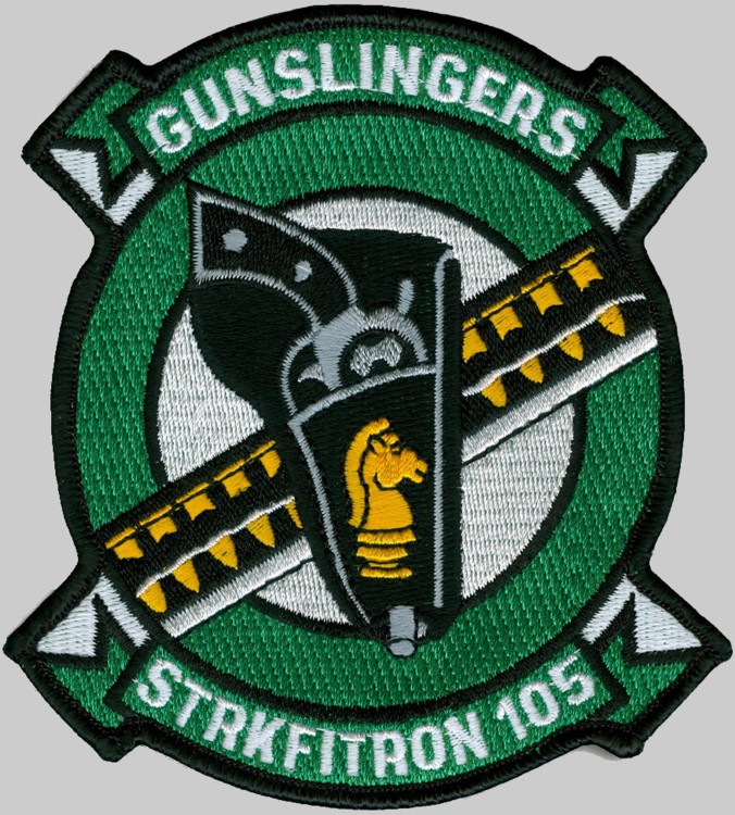 vfa-105 gunslingers insignia patch crest us navy squadron