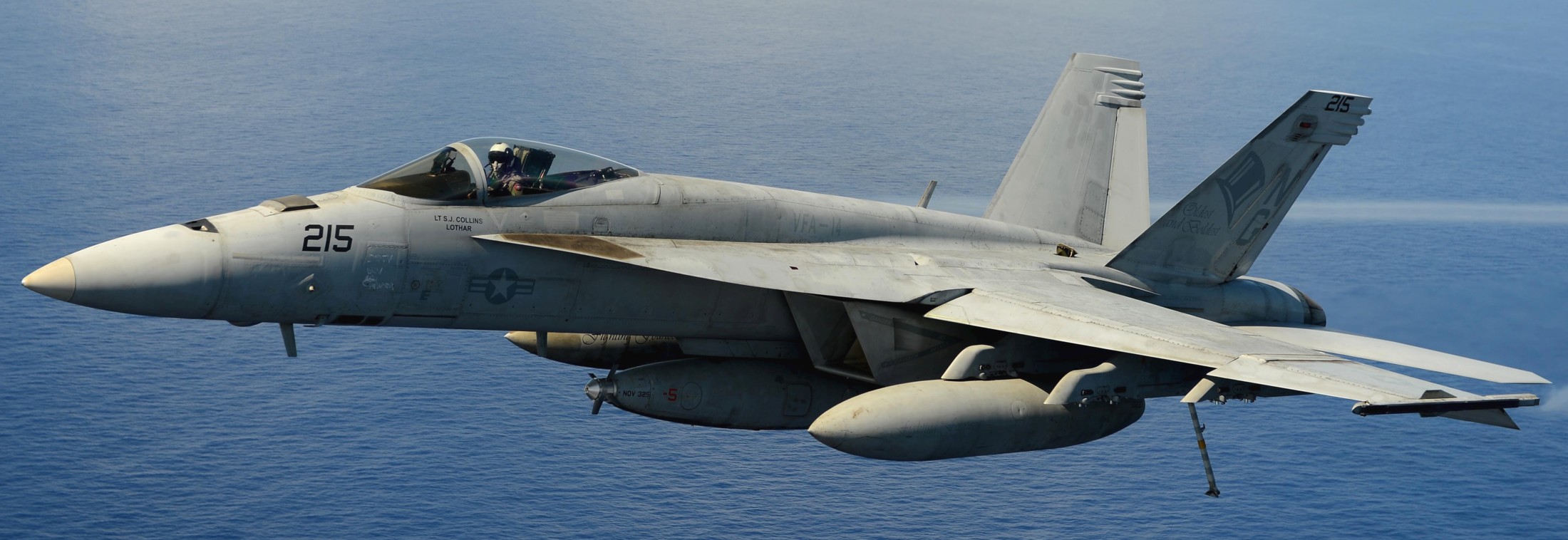 vfa-14 tophatters strike fighter squadron f/a-18e super hornet cvn-74 uss john c. stennis cvw-9 us navy 16