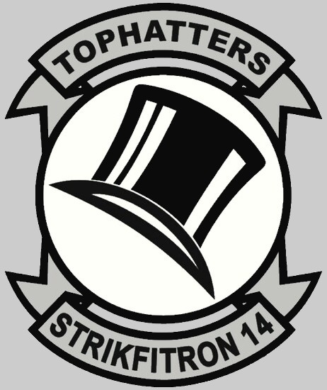 vfa-14 tophatters insignia crest patch badge strike fighter squadron f/a-18e super hornet 02x