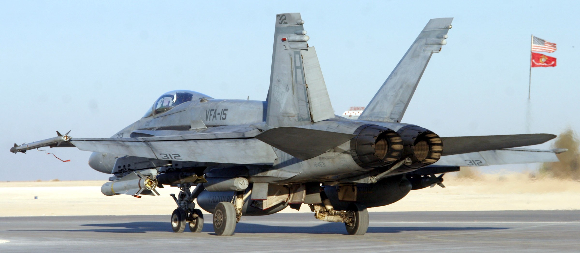 vfa-15 valions strike fighter squadron f/a-18c hornet cvn-71 uss theodore roosevelt cvw-8 us navy al asad air base iraq 79p