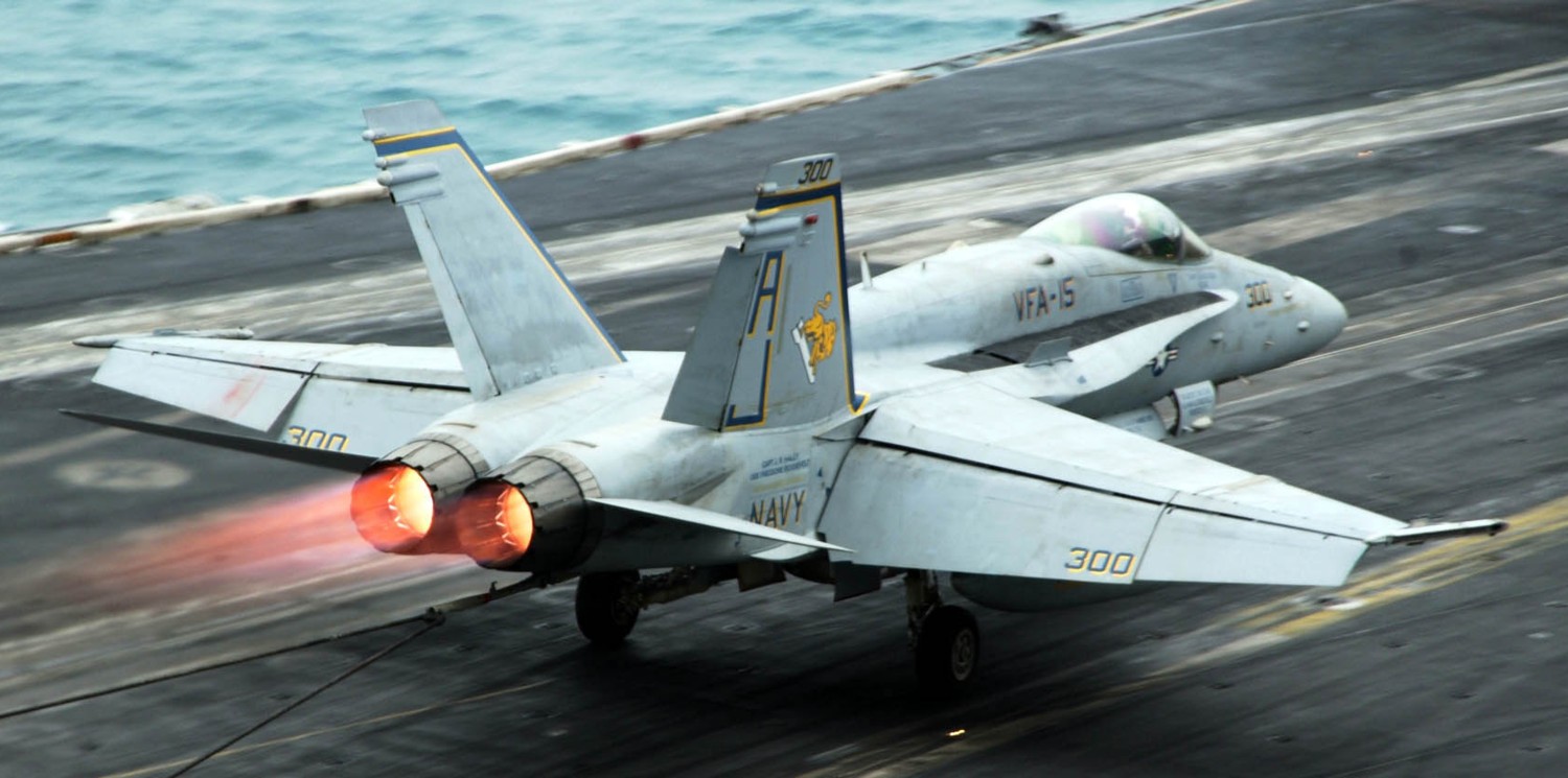 vfa-15 valions strike fighter squadron f/a-18c hornet cvn-71 uss theodore roosevelt cvw-8 us navy 124p