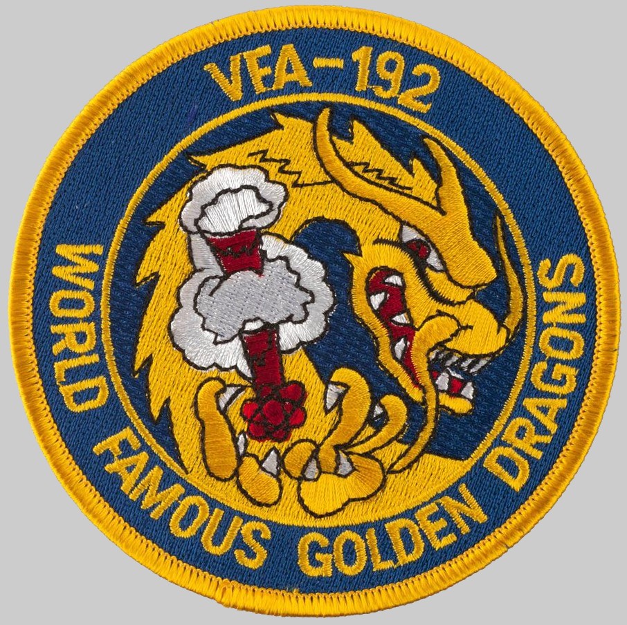vfa-192 golden dragons patch crest insignia badge strike fighter squadron navy f/a-18 hornet 03p