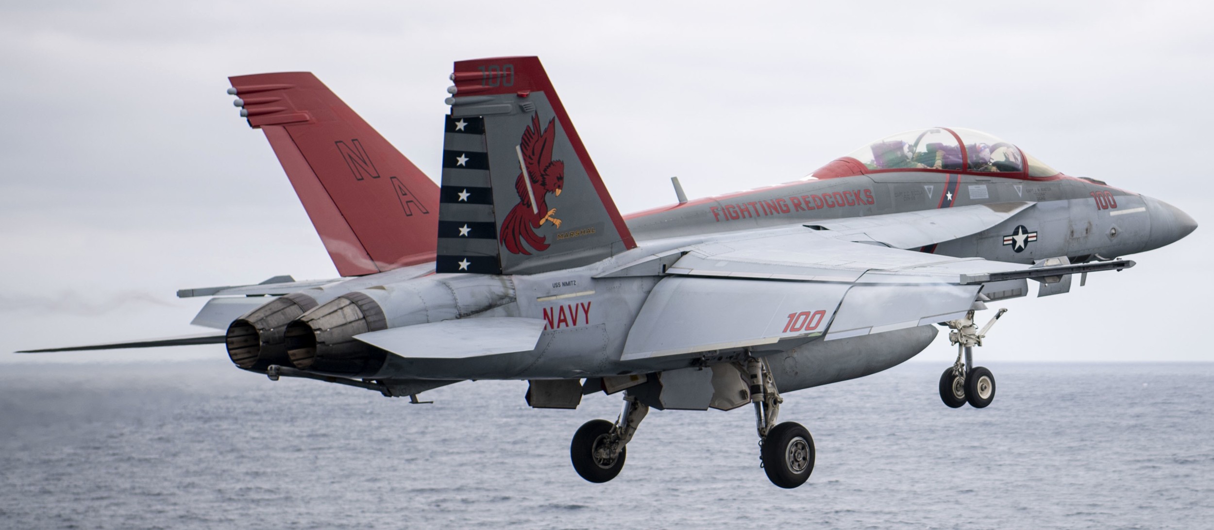 vfa-22 fighting redcocks strike fighter squadron f/a-18f super hornet cvn-68 uss nimitz cvw-17 us navy 104