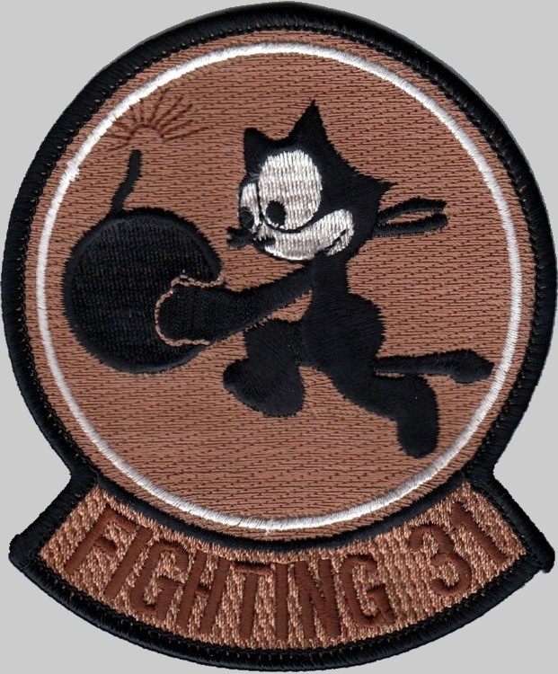 vfa-31 tomcatters insignia crest patch badge strike fighter squadron us navy 03p