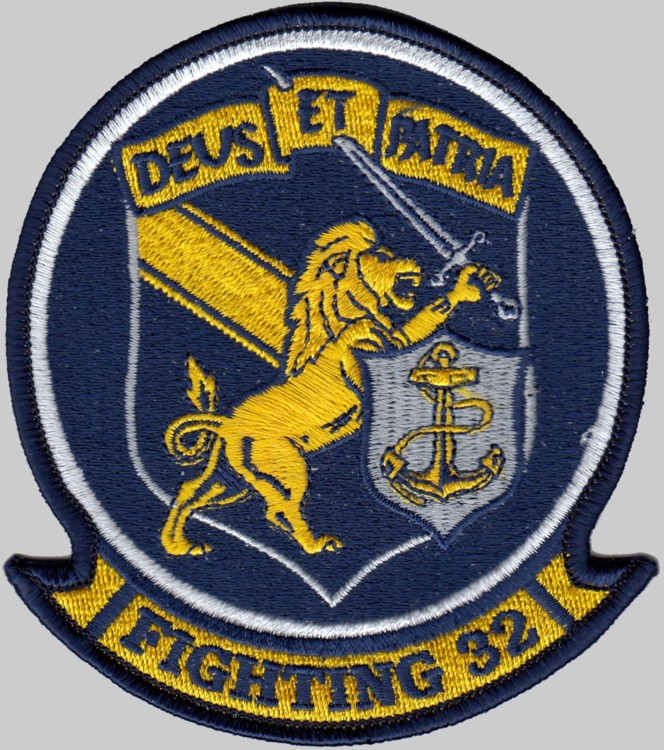 vfa-32 swordsmen insignia crest patch badge strike fighter squadron f/a-18f super hornet us navy 02p