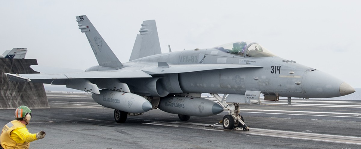 vfa-83 rampagers strike fighter squadron f/a-18c hornet cvw-7 uss harry s. truman cvn-75 30
