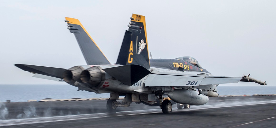 vfa-83 rampagers strike fighter squadron f/a-18c hornet cvw-7 uss harry s. truman cvn-75 55p