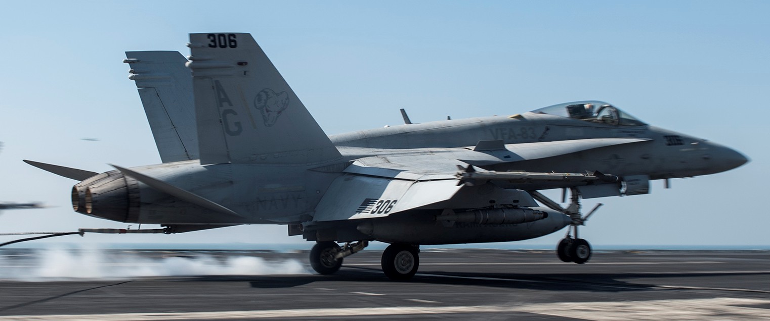 vfa-83 rampagers strike fighter squadron f/a-18c hornet cvw-7 uss harry s. truman cvn-75 62p