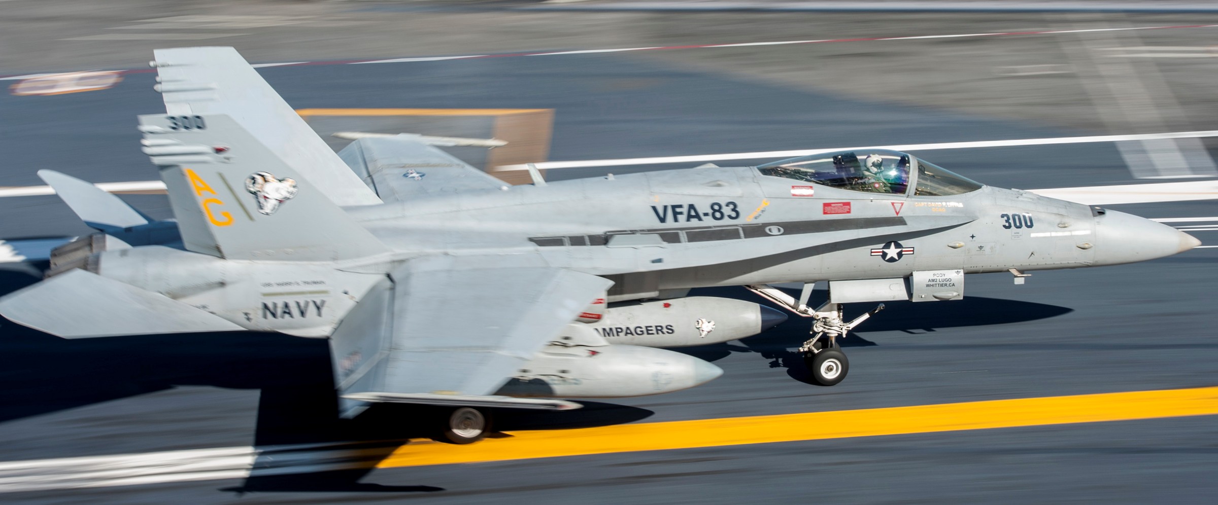 vfa-83 rampagers strike fighter squadron f/a-18c hornet cvw-7 uss harry s. truman cvn-75 65p