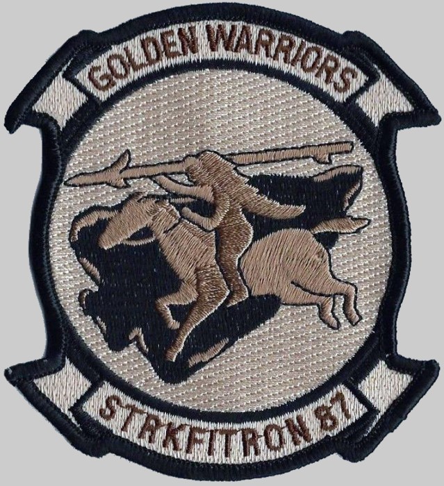 vfa-87 golden warriors crest insignia patch badge strike fighter squadron f/a-18e super hornet us navy 04p