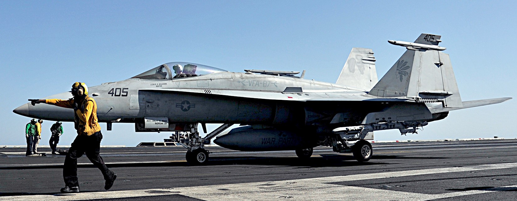 vfa-87 golden warriors strike fighter squadron f/a-18c hornet cvw-8 uss george h. w. bush cvn-77 us navy 82p