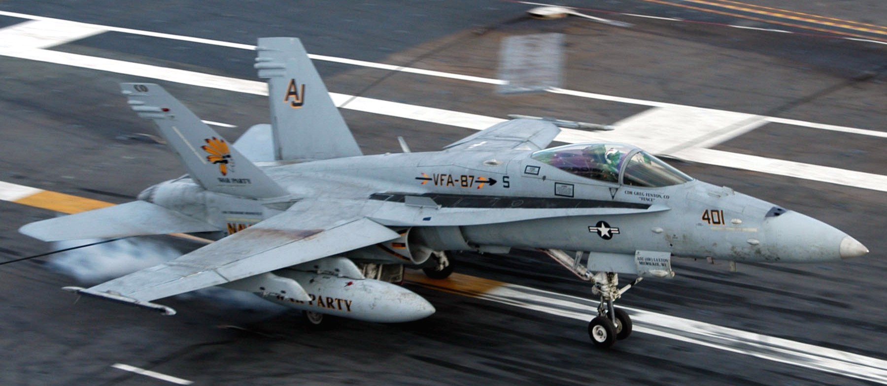 vfa-87 golden warriors strike fighter squadron f/a-18c hornet cvw-8 uss theodore roosevelt cvn-71 us navy 133p