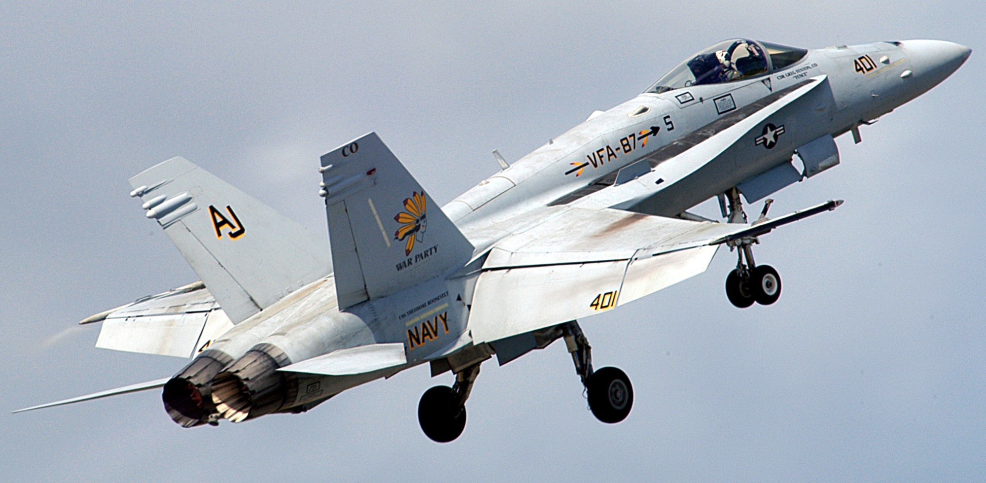 vfa-87 golden warriors strike fighter squadron f/a-18c hornet cvw-8 nas oceana virginia 136p