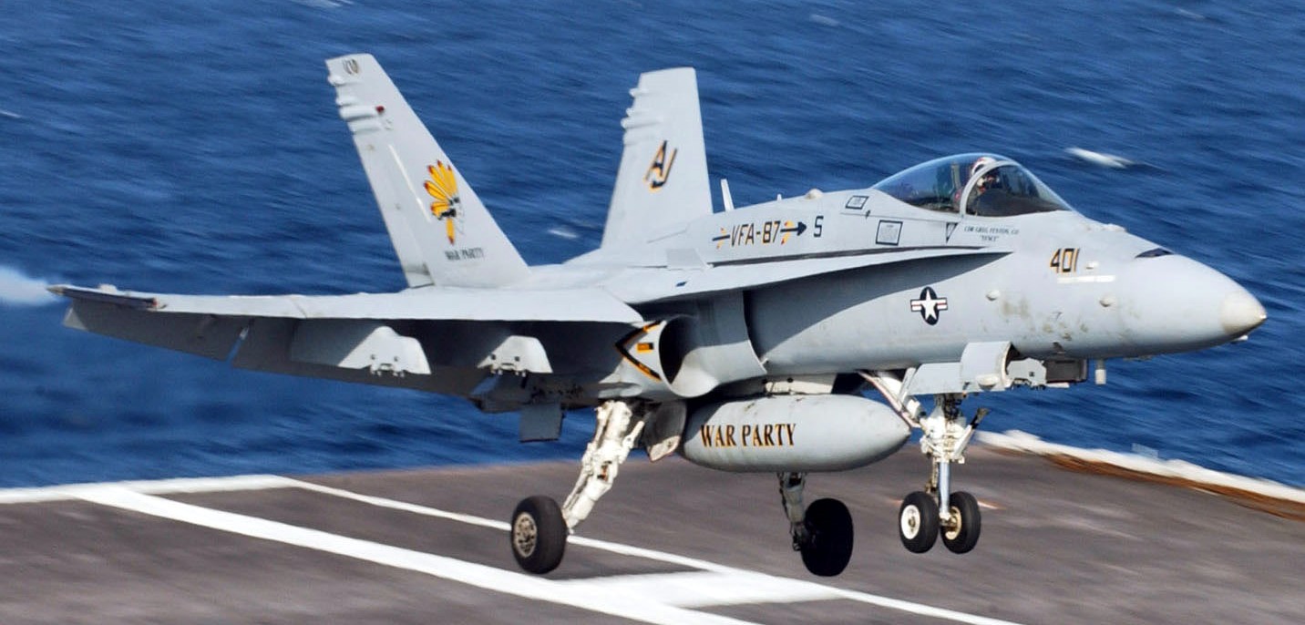 vfa-87 golden warriors strike fighter squadron f/a-18c hornet cvw-8 uss harry s. truman cvn-75 us navy 139p