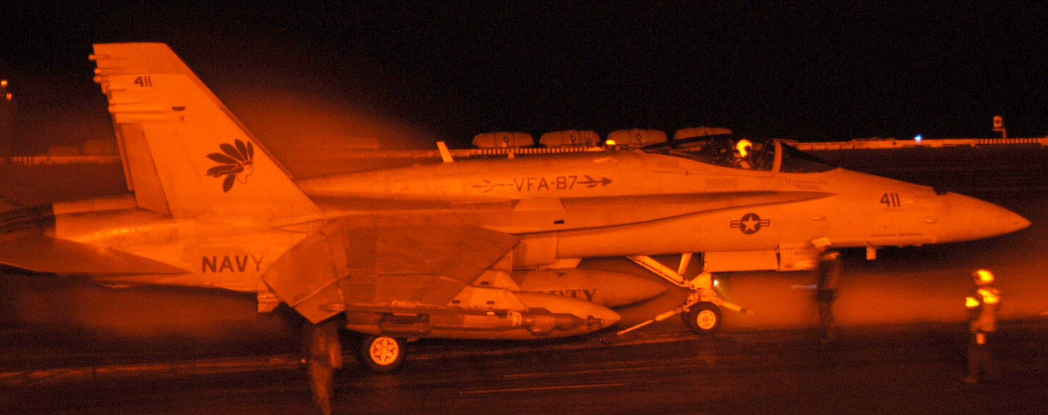 vfa-87 golden warriors strike fighter squadron f/a-18c hornet cvw-8 uss theodore roosevelt cvn-71 us navy 141p