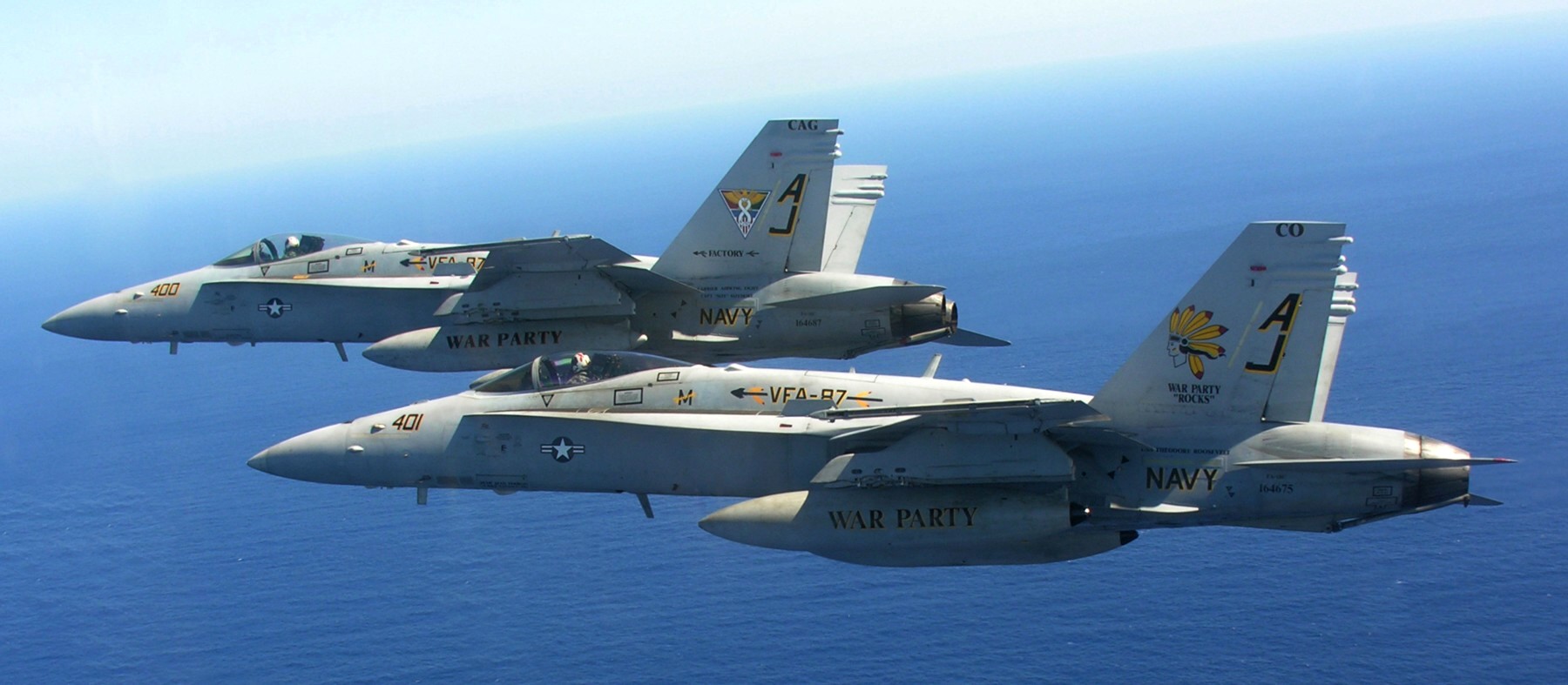 vfa-87 golden warriors strike fighter squadron f/a-18a+ hornet cvw-8 uss theodore roosevelt cvn-71 us navy 178p