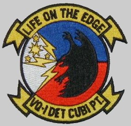 vq-1 fleet air reconnaissance squadron detachment cubi point patch