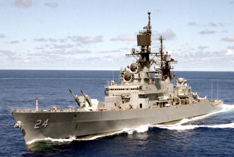 cg 24 uss reeves dlg leahy class cruiser destroyer escort us navy