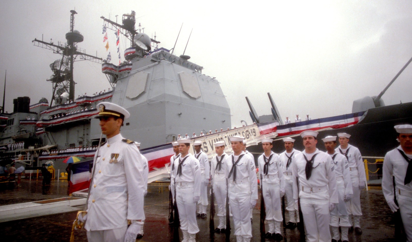 cg-49 uss vincennes ticonderoga class guided missile cruiser aegis us navy commissioning ceremony 50