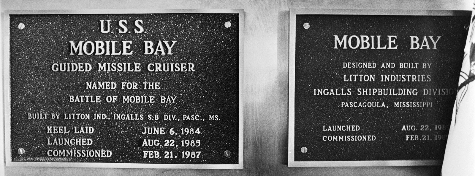 cg-53 uss mobile bay ticonderoga class guided missile cruiser aegis us navy plaque 04