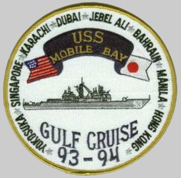 cg-53 uss mobile bay insignia crest patch badge ticonderoga class guided missile cruiser aegis us navy 04p