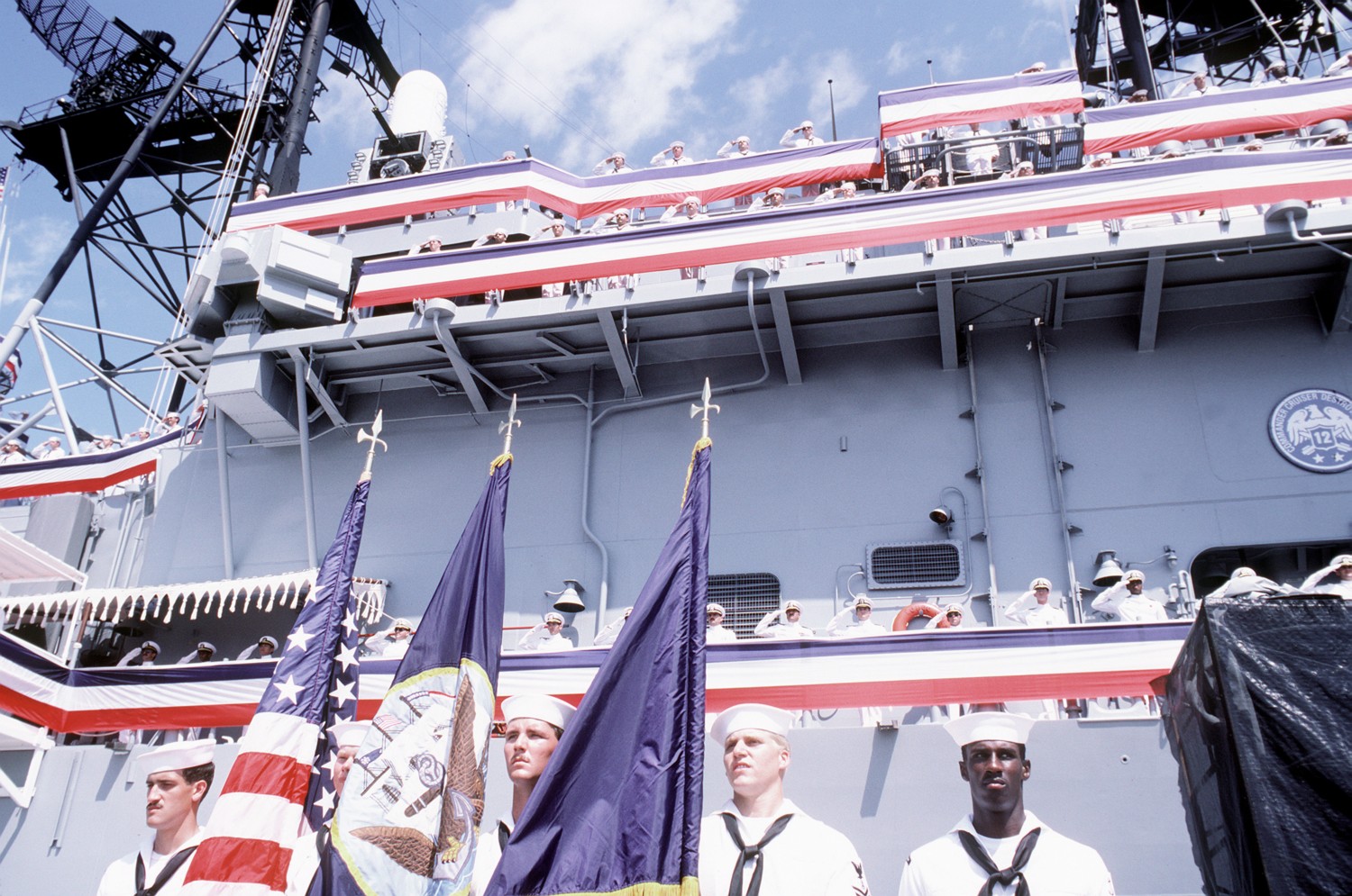 cg-55 uss leyte gulf ticonderoga class guided missile cruiser aegis us navy commissioning ceremony 04