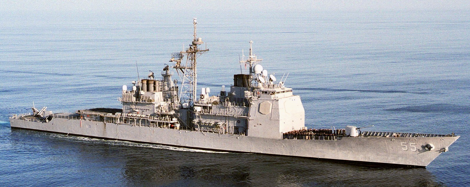 cg-55 uss leyte gulf ticonderoga class guided missile cruiser aegis us navy operation enduring freedom 22