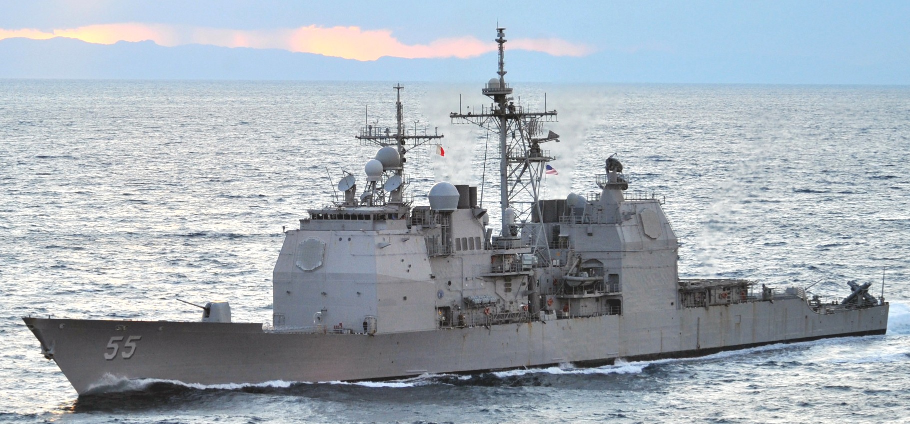 cg-55 uss leyte gulf ticonderoga class guided missile cruiser aegis us navy gibraltar 35